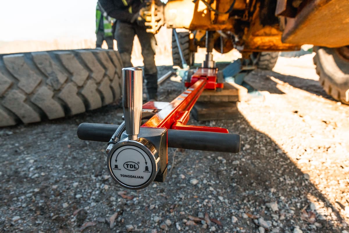 Bilde fra maskin under arbeid ute i felt